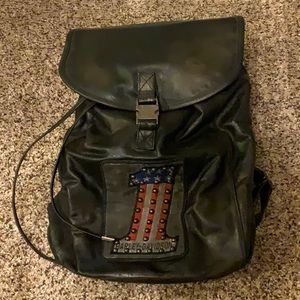 Harley-Davidson® Womens #1 Black Leather Backpack
